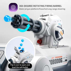 ALBASSA Nouveau R37 Chien robot télécommandé à huit roues motrices en plastique avec dialogue vocal, chant, danse, lumière <span class=keywords><strong>et</strong></span> son éducatif - Product Image 4