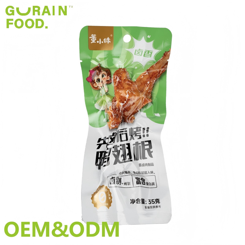 OEM ODM 35 г корня утиного крыла с маринованным вкусом куриная мясная закуска премиум-класса
