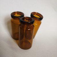 Flacon en verre tubulaire transparent de 2 ml pour injection