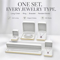 Boîte à bijoux en cuir PU faite à la main Fandi, couleur personnalisée, logo, emballage pour bijoux, pour bague, boucles d'oreilles, bracelet, pendentif, collier
