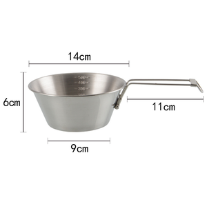 Taza Sierra SM06 de Acero Inoxidable de 550 ml, 300 ml, 250 ml, 350 ml, Taza con Asa y Marcas de Capacidad y Medidas - Product Image 2