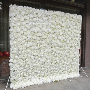 Effortless Clean <b>Artificial</b> Flower Wall Panel High Density Greenery Wedding Reception Decor - Product Image 3