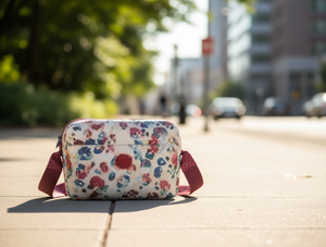 Borsa a tracolla con motivo floreale per donna Materiale in poliestere Chiusura con cerniera Stile alla moda per tutte le stagioni - Product Image 2