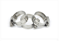 Acier inoxydable 304 316 300-425mm collier de serrage fente boulon bande tuyau collier de serrage métal américain type vis sans fin collier de serrage