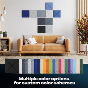 Paneles Acústicos de Espuma con Revestimiento en X, Autoadhesivos, Insonorizantes, Decorativos, para Paredes de Hogares, Oficinas, Pasillos y Gimnasios, Venta al Por Mayor - Product Image 6