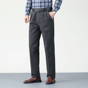 <span class=keywords><strong>Pantalon</strong></span> de smoking pour hommes <span class=keywords><strong>pantalon</strong></span> d'affaires à jambe large plissé sur le devant coupe classique sans fer travail vêtements de bureau <span class=keywords><strong>pantalon</strong></span> formel - Product Image 6