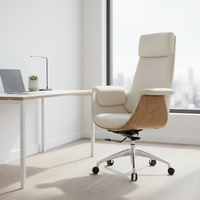 Chaises de bureau en gros, chaise de bureau moderne à dossier haut en cuir, mobilier de bureau, chaise pivotante de direction en cuir pour salle de réunion