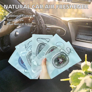 Amberray Ambientador y Perfume para Coche, Papel Aromatizado Natural 7x7cm, Decoración Colgante para <span class=keywords><strong>Auto</strong></span>, Accesorio Interior Moderno - Product Image 2