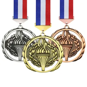 Ly Honor huy chương nhà máy cung cấp tại chỗ quà lưu niệm tùy chỉnh 3D thăng hoa kim loại giải thưởng Honor huy chương