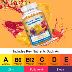 Label Factory Supplies Bonbons halal multivitamines de qualité supérieure pour adultes Bonbons pour petits ours sans danger pour les femmes enceintes - Product Image 2