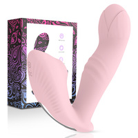 Tragbarer Ferngesteuerter Saug-Vibrations-Stoß-Massager aus Silikon, Wasserdicht, 8 Frequenzen, USB-Aufladung, Erwachsenen-Sexspielzeug für Frauen