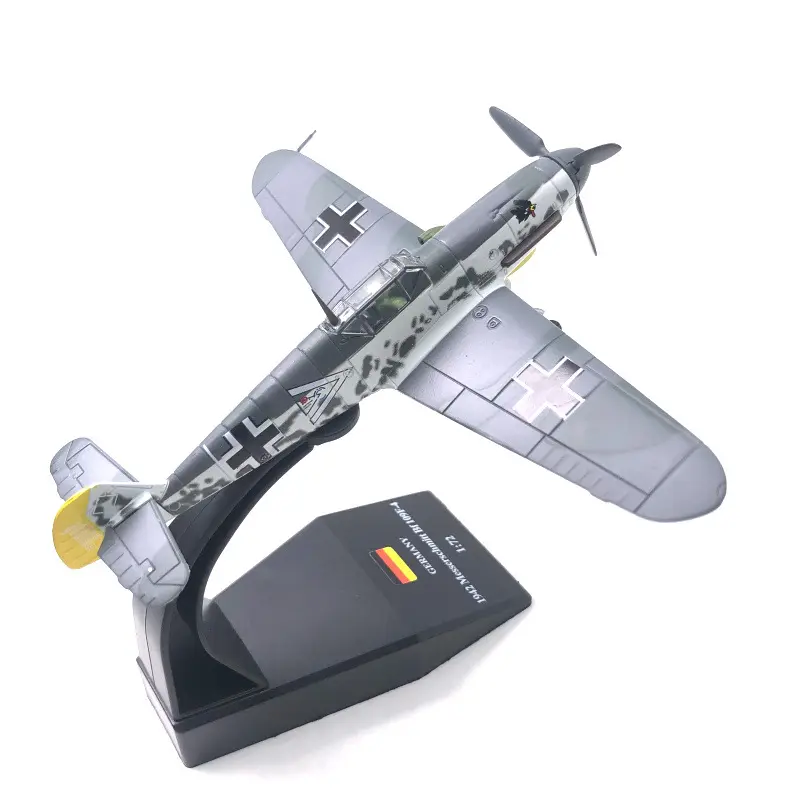 ZFmodel 1:72 İkinci dünya savaşı savaş uçağı BF109F-4 simüle alaşım uçak modeli bitmiş ürün diecast oyuncak araçlar