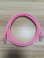 Cable de Red Cat6 de Color Rosa XXD OEM, Cable Ethernet de PVC/TPE Suave, RJ45, Pasa la Prueba del Canal, Cable de Conexión LAN Cat6 de Cobre Desnudo