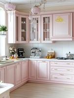 Panneaux de porte d'armoire murale de cuisine modulaire ignifuges, écologiques, en bois massif, modernes et personnalisables haut de gamme Chuangguan