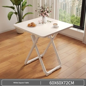 <span class=keywords><strong>Table</strong></span> pliante moderne avec plateau en <span class=keywords><strong>bois</strong></span> et pieds en métal, pas d'<span class=keywords><strong>assemblage</strong></span> requis, pour la maison, la cuisine, le café, le restaurant - Product Image 6