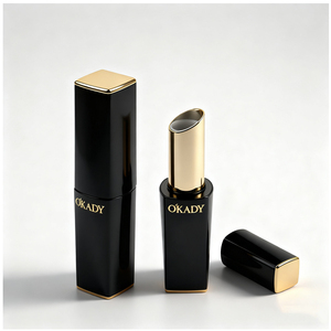 أنبوب أحمر شفاه فاخر ذهبي أسود بلاستيك 3g للبيع بالجملة من الشركة المصنعة - Product Image 2