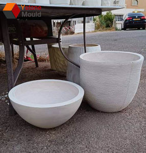 Diy <strong>mold</strong> garden <strong>large</strong> square fiberglass <strong>concrete</strong> planter silicone <strong>mold</strong> diy produce <strong>concrete</strong> flower pot - Product Image 6