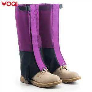 Guêtres de jambe Woqi, taille unique, réglables avec cordon de serrage, pour le ski, la randonnée, l'alpinisme, les sports de neige, protection respirante en nylon pour les mollets - Product Image 3