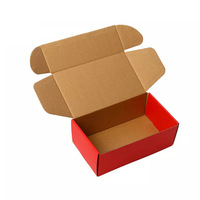 Boîte d'expédition de luxe en carton ondulé E Flute pour vêtements, chaussettes et fourrures, avec logo personnalisé et finition mate