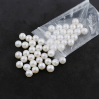Hanyu perles de perles d'eau douce naturelles de haute qualité en gros 7mm 8mm perles de perles rondes blanches en vrac