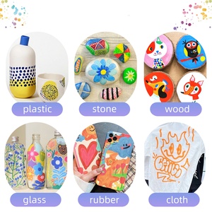 12 colori pittura a acqua a base di roccia ceramica acrilico penne 0.5mm Extra Fine doppia <span class=keywords><strong>punta</strong></span> <span class=keywords><strong>pennarelli</strong></span> per carta a secco in acrilico - Product Image 6