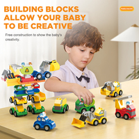 Robot FEELO 6 en 1, Bloques de Plástico ABS Grandes para Niños de 3+ Años, Juguete Educativo de Modelado de Robots, Juego en Caja