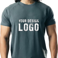 T-shirts de sport pour hommes en coton, vente chaude, haute qualité, séchage rapide, coupe ajustée, pour la musculation et la salle de sport