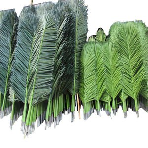 Feuilles de <span class=keywords><strong>palmier</strong></span> tropical artificielles résistantes aux UV, branches de cocotier artificielles séchées, plante prête à l'emploi avec branches et feuilles - Product Image 1