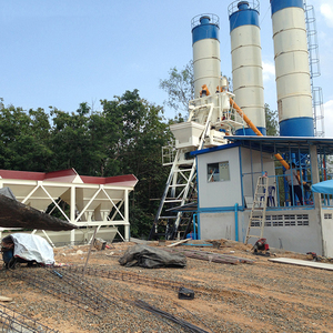 25 m3/h voll automatische mobile Beton mischa nlage und Betonmischer anlage mit Hub behälter - Product Image 4