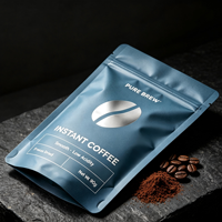 Impression de logo personnalisé, sachet en aluminium à haute barrière, sachet en mylar autoportant pour l'emballage du thé, des grains de café, des en-cas