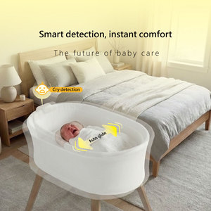 Cuna Automática de Alta Calidad Estilo Euroamericano, Diseño Moderno y Práctico, Cuna Eléctrica para Bebé - Product Image 6