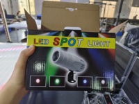 Projecteur LED RVBW 15W à Zoom et Télécommande pour Soirées, DJ, Discothèques, Mariages, KTV - Lumière de Scène à Commande Automatique