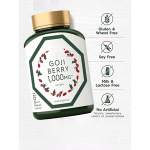 Cápsulas <span class=keywords><strong>de</strong></span> Bayas <span class=keywords><strong>de</strong></span> Goji OEM 1000mg Sin GMO, Suplemento Herbal <span class=keywords><strong>de</strong></span> Liberación Rápida para Apoyo Inmunológico, Salud Ocular y Bienestar Energético - Product Image 4
