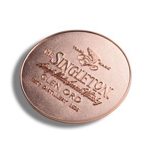 Sous-verres ronds en cuivre personnalisés avec logo en relief pour tasses à thé et café – Vente en gros - Product Image 6