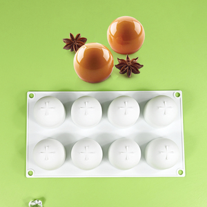 Molde de Silicona Grande de 8 Cavidades en Forma de Media Esfera, Perfecto para Bombas de Chocolate Caliente, Cake Pops y Bombas de Baño, Bandeja para Hornear de Fácil Desmolde - Product Image 4