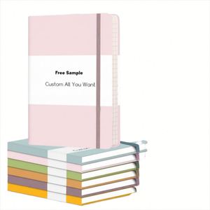 Cuaderno de Tapa Dura A5 con Páginas Punteadas y Banda Elástica, Personalizable con Logotipo, en Promoción - Product Image 1