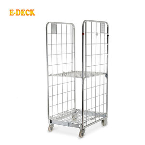 En iyi fiyat galvanizli depolama çelik Metal iki taraflı rulo kafes arabası - Product Image 4