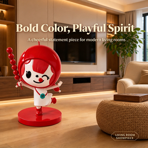 Statua a grandezza naturale in fibra di vetro personalizzata di personaggio dei cartoni animati, scultura di Candy Haws Girl per centri commerciali e promozione del marchio - Product Image 1