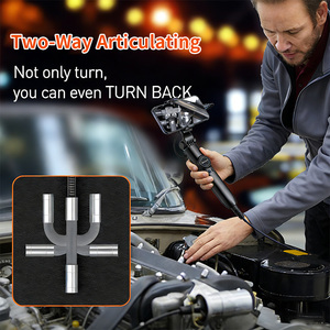 Endoscope à câble semi-rigide avec 8 LED réglables, utilisable n'importe où et à tout moment, caméra d'inspection - Product Image 5