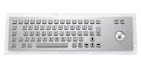 Keyboard logam komputer Tablet Pc kualitas tinggi untuk Panel Backlit baja Mini Ipad dengan Mouse Trackball