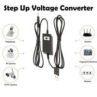 Convertisseur de tension élévateur USB 5V à 9V 12V personnalisé, câble de suralimentation USB2.0 mâle à 5521 5525 35135 mâle avec interrupteur