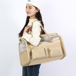 Oxford Malzeme Çapraz Askılı Köpek Kedi Taşıyıcısı, Çift Dış Cepli, Nefes Alabilen Tasarım ve Geniş Alan - Model B45 (Baoding) - Product Image 2