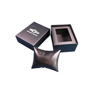 Cuốn Sách Hình Dạng Màu Đen Quà Tặng Giấy Các Tông Đồng Hồ Hộp Bao Bì Cho Nam Giới Với Gối Tùy Chỉnh Biểu Tượng Cá Nhân Hộp Đồng Hồ - Product Image 5