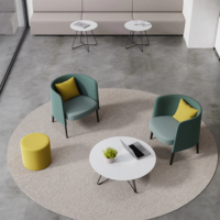 Fauteuil de salon moderne de luxe, structure en bois massif, mousse haute densité, tissu, fauteuil de détente, bureau, salle de réunion, réception, hôtel
