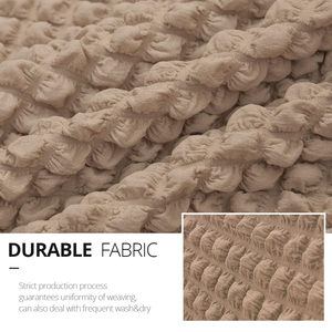 Light-Luxury Fabric <b>Sofa</b> Cover Full-Wrap Bubble-Gauze Solid Color All-Season Universal Global <b>Sofa</b> <b>Slipcover</b> - Product Image 6