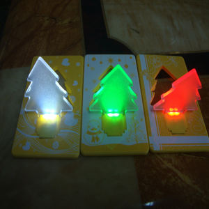 Mini <span class=keywords><strong>lampe</strong></span> de nuit LED en forme de carte, portable, pour portefeuille, sac à main, poche, pliable, raquettes de tennis, cadeau pour enfants, veilleuses - Product Image 4