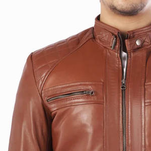 แจ็กเก็ตหนังสำหรับผู้ชายเสื้อแจ็คเก็ตหนังแท้สำหรับฤดูใบไม้ร่วงฤดูหนาว - Product Image 5