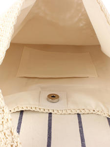 Nuevo bolso de paja cuadrado Granny 2025 para mujer, bolso grande de playa con una sola Correa, bolso de compras tejido de algodón - Product Image 4