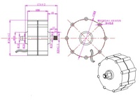 Turbine éolienne Portable 600w 24v DC, générateur électrique