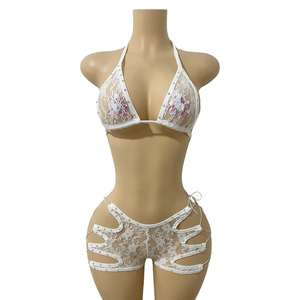 Yingli Abbigliamento Sexy da Discoteca con Strass per Donne, Outfit Aderente per Feste in Bar negli USA - Product Image 2